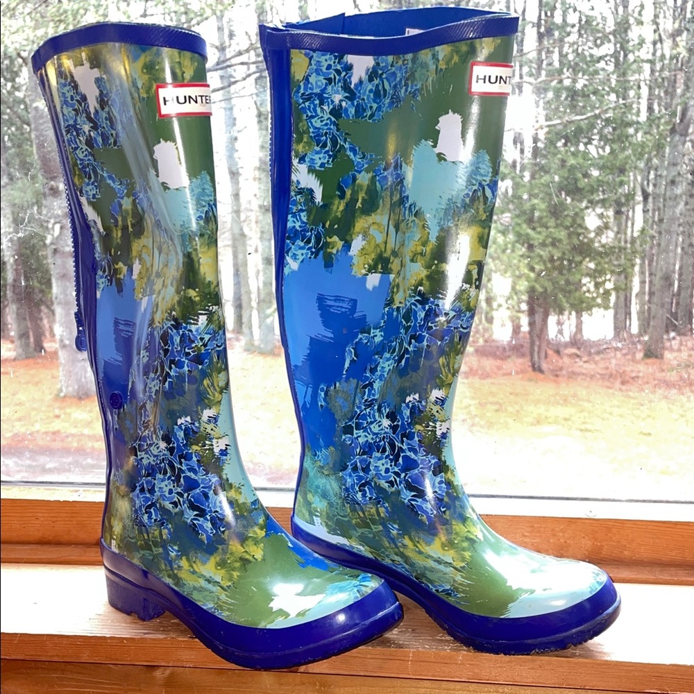 Hunter/Target collaboration Rain Boots - (6) Blue, Green - Picture 3 of 12